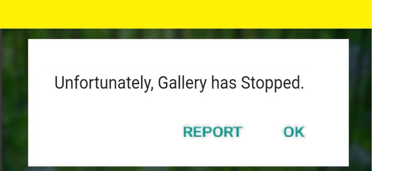 Fix “ Purtroppo , Galleria ha smesso di ” On Error Android