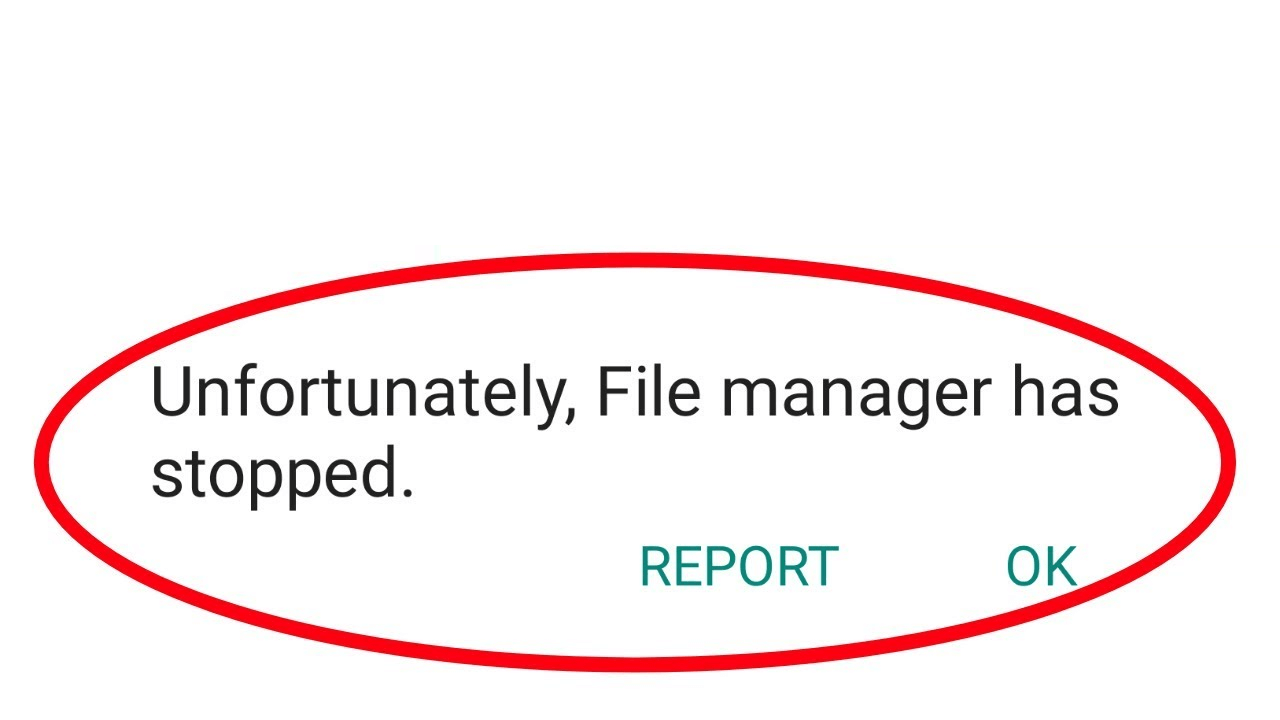 risolvere Purtroppo File Manager si è fermato Su Android