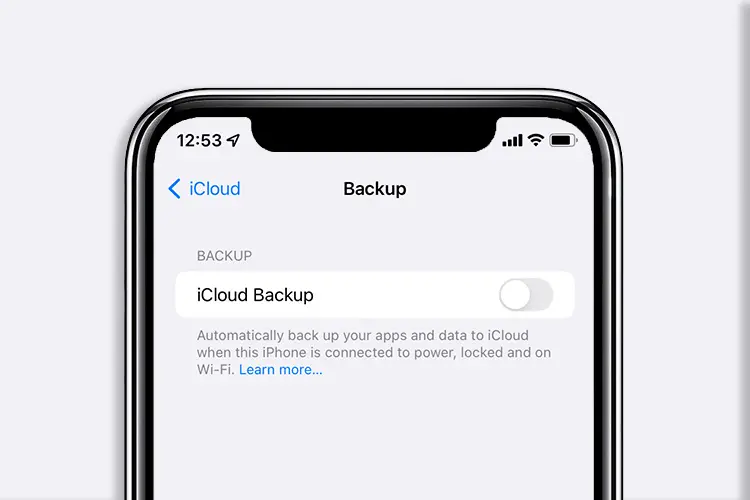 risolvere Backup di iCloud in grigio