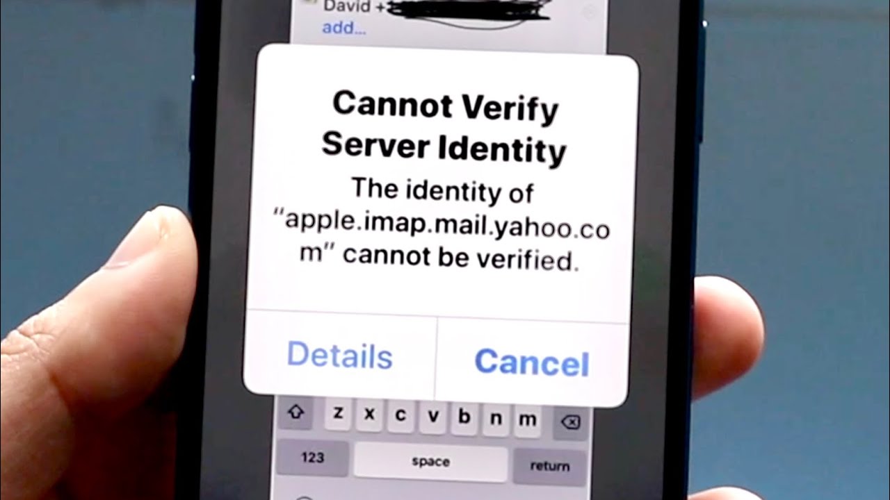 Correggi "Impossibile verificare l'identità del server" Su iPhone