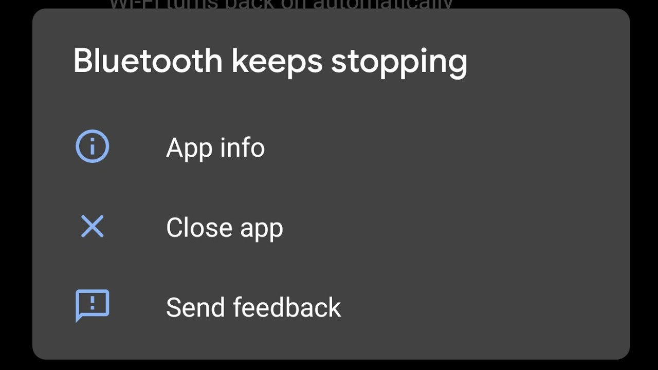 risolvere Bluetooth continua a fermarsi Su Android