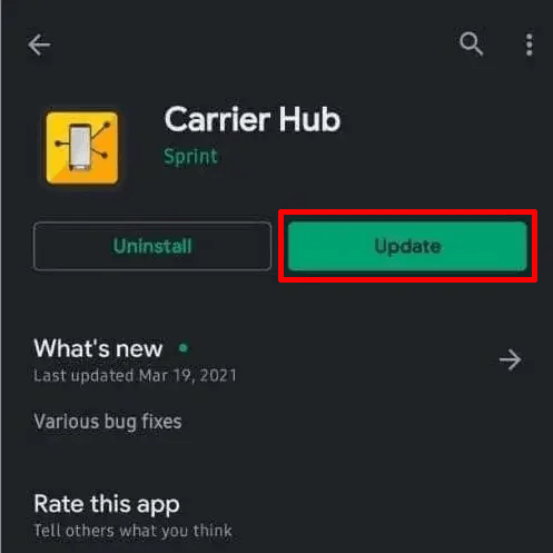 update-carrier-hub